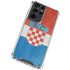 Croatia Flag Distressed Galaxy S21 Ultra 5G Clear Case